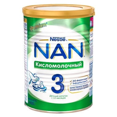 Детское молочко Nestle NAN Premium Кисломолочный 400 гр №3 (с 12 мес) 0
