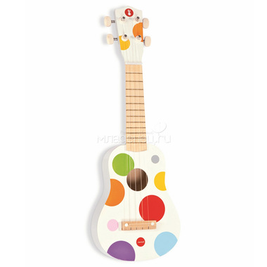 Игрушка Janod Гитара гавайская белая 0
