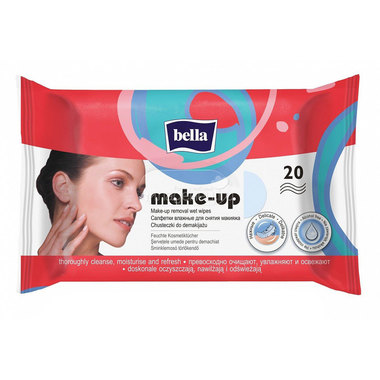 Салфетки для снятия макияжа Bella MAKE-UP 20 шт 0