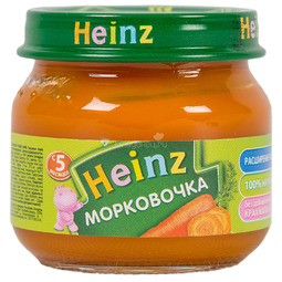 Пюре Heinz овощное 80 гр Морковка (с 5 мес)