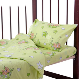 Комплект постельного белья детский Bambola Гамачки Зеленый