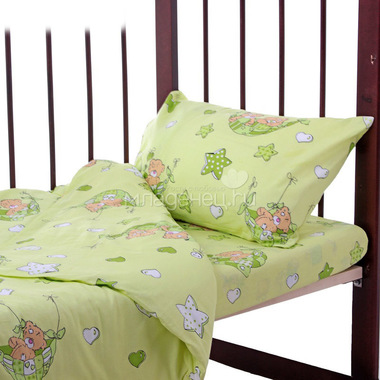 Комплект постельного белья детский Bambola Гамачки Зеленый 1