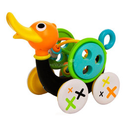 Развивающая игрушка Yookidoo Каталка-лабиринт Музыкальная уточка