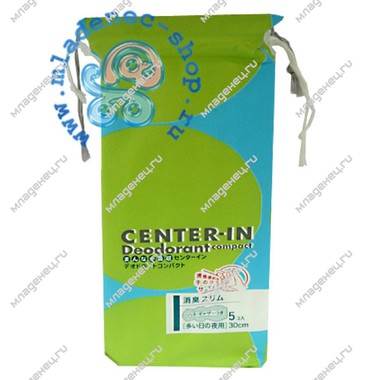 Гигиенические прокладки Center-In Deodorant Normal 30 см (с крылышками) 5 шт 0