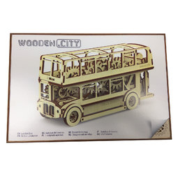 Механическая модель Wooden City Лондонский автобус (216 деталей)