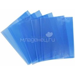 Набор обложек PANTA PLAST для тетрадей А4 Голубые 303х436 5 штук