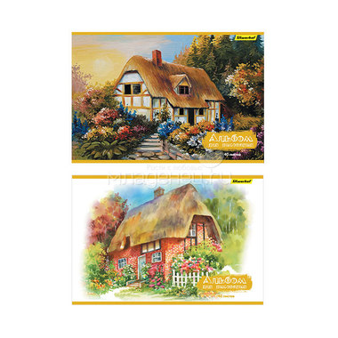 Альбом для рисования Silwerhof 40 листов Волшебный домик 2 дизайна 0