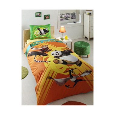 Комплект постельного белья ТАС 1.5 ранфорс Disney Kung Fu Panda Kick Splosion 0