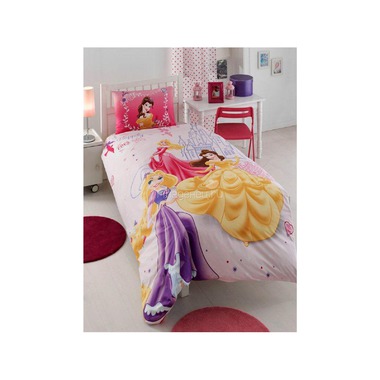 Комплект постельного белья ТАС 1.5 ранфорс Disney Princess Happily Ever After 0