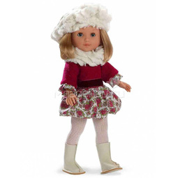 Кукла Arias 36 см В платье берете колготах сапожках