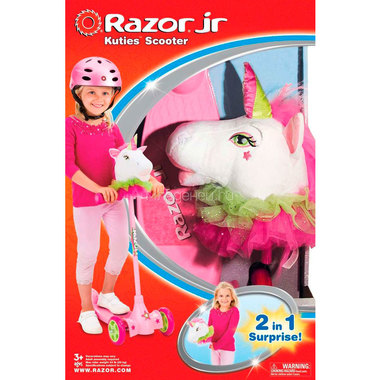 Самокат и игрушка для детей 2 в 1 Razor Kuties Unicorn 0