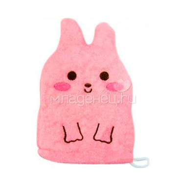 Рукавичка для мытья тела Kokubо Furocco Розовый Кролик 0