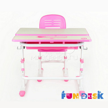 Набор мебели FunDesk Lavoro парта и стул Pink 2