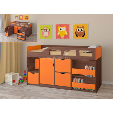 Набор мебели РВ-Мебель Астра 8 Дуб шамони/Оранжевый 1