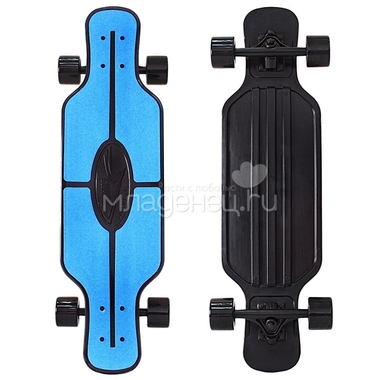 Скейтборд Y-SCOO Longboard Shark TIR 31" пластик 79х22 с сумкой Blue/Black 0