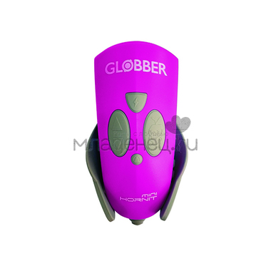 Звонок-фонарик Globber Mini Hornit для самокатов Deep Pink 0