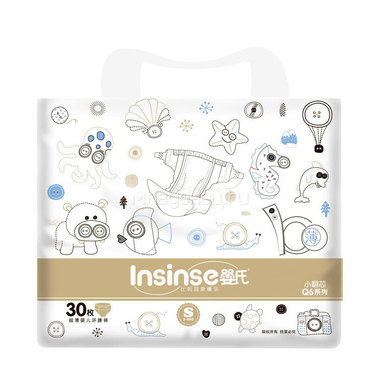 Подгузники Insinse Premium 3-6 кг (30 шт) Размер S 1