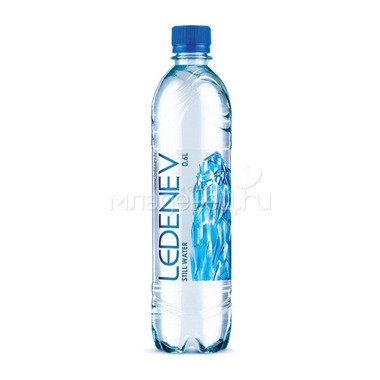 Вода питьевая Леденев 0,6 л. Негазированная 0,6 л (пластик) 0