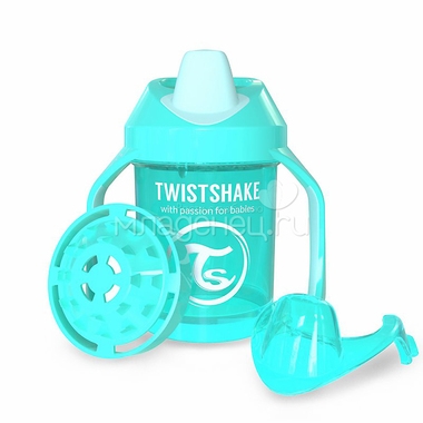 Поильник Twistshake Mini Cup 230 мл (с 4 мес) бирюзовый 0