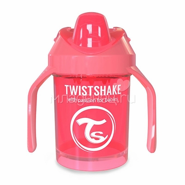 Поильник Twistshake Mini Cup 230 мл (с 4 мес) персиковый 1