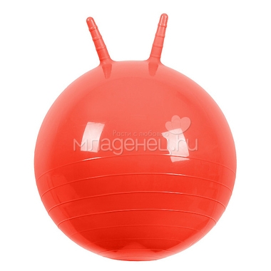 Мяч Прыгун МалышОк с рожками 50см Красный 0