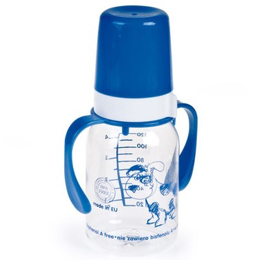Бутылочка Canpol Babies с силиконовой соской 120 мл Веселые Звери с ручками (с 3 мес) 0