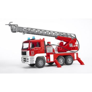 Пожарная машина Bruder MAN с лестницей и помпой с модулем со световыми и звуковыми эффектами 0