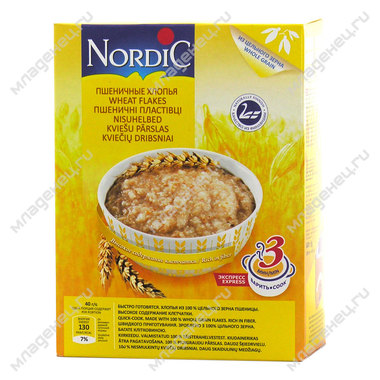 Каша Nordic безмолочная 600 гр Пшеничная (с 12 мес) 0