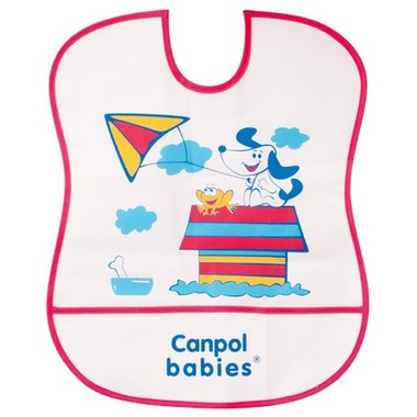 Нагрудник Canpol Babies Хлопок с полимерным покрытием (с 6 мес) 1