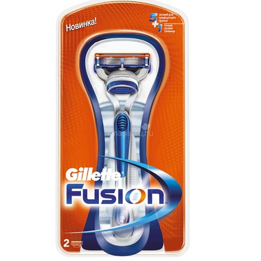 Бритва Gillette Fusion с 2 сменными кассетами 0