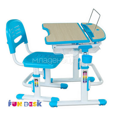 Набор мебели FunDesk Colore парта и стул Blue 3