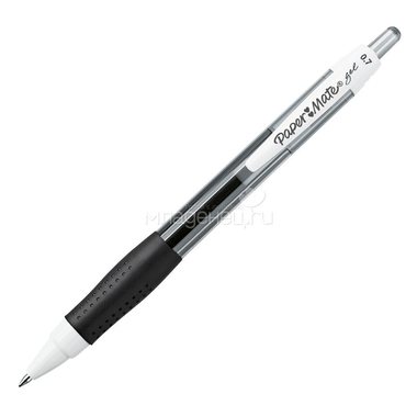 Ручка гелевая Paper Mate GEL SILK, с резиновым упором, черная, 0,7 мм 0
