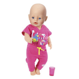Набор для кукол Zapf Creation Baby Born Пижама зубная щетка и стаканчик