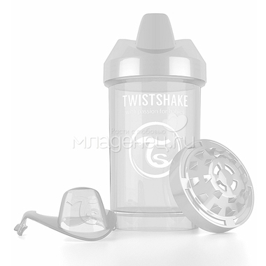 Поильник Twistshake Crawler Cup 300 мл (с 8 мес) белый 1