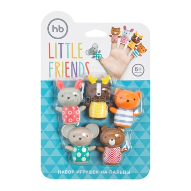 Набор игрушек Happy Baby для ванны LITTLE FRIENDS 1