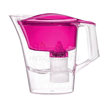 Фильтр-кувшин Барьер для очистки воды "Танго" пурпурный с узором 1