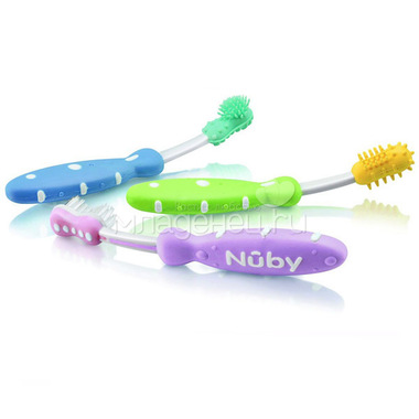 Набор зубных щеток Nuby 3 шт 0