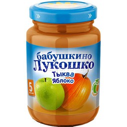 Пюре Бабушкино лукошко фруктовое 200 гр Тыква с яблоком (с 5 мес)
