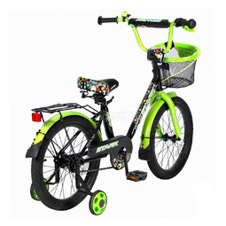Велосипед двухколесный VeloLider 18" Lider Stark 18U-009 Черный/Зеленый