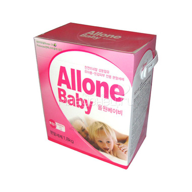 Cтиральный порошок белья Allone Аллонэ для детского 1,8 кг Концентрированный (c мерной ложечкой) 0