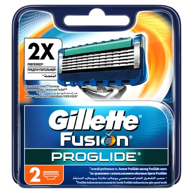 Сменные кассеты для бритья Gillette Fusion ProGlide 2 шт 0