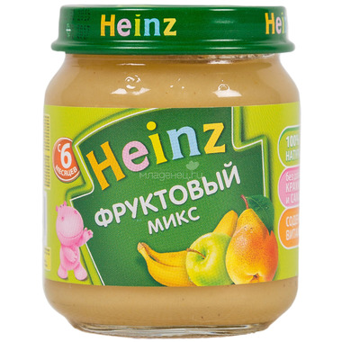 Пюре Heinz фруктовое 120 гр Фруктовый микс (с 6 мес) 0