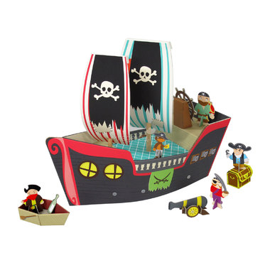 Игрушка из картона Krooom Пиратский корабль Купер Арт. k-307 0