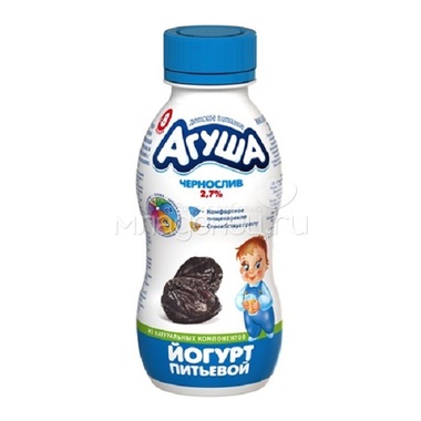 Йогурт Агуша 200 мл Чернослив (с 8 мес) 0
