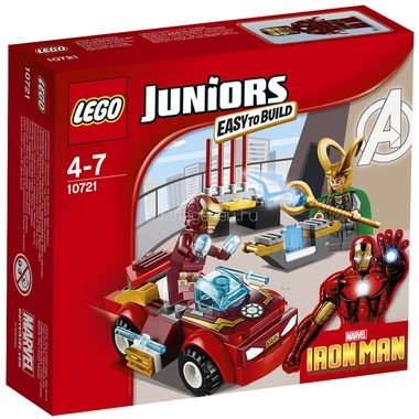Конструктор LEGO Junior 10721 Железный человек против Локи 0