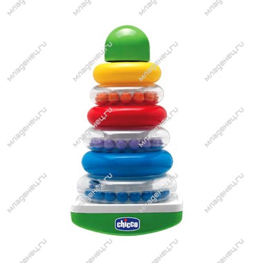 Развивающая игрушка Chicco Пирамидка с шариками с 9 мес. 0