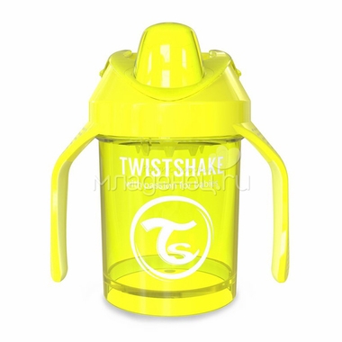 Поильник Twistshake Mini Cup 230 мл (с 4 мес) желтый 1