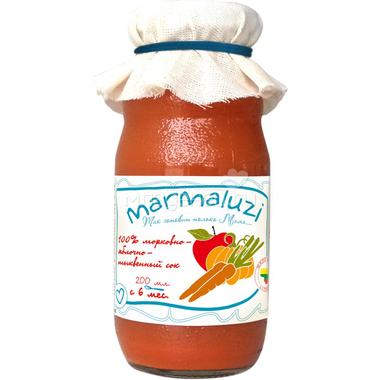 Сок Marmaluzi 200 мл Морковь яблоко тыква (с 6 мес) 0