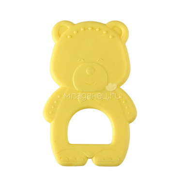 Прорезыватель Happy Baby "Teether Teddy Bear" термоэластичный Желтый  с 3 мес. 0