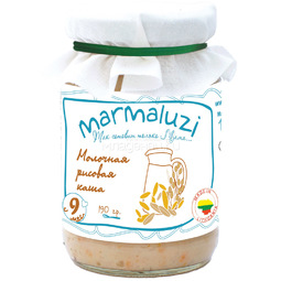 Каша Marmaluzi молочная 190 гр (готовая к употреблению) Рисовая (с 9 мес)